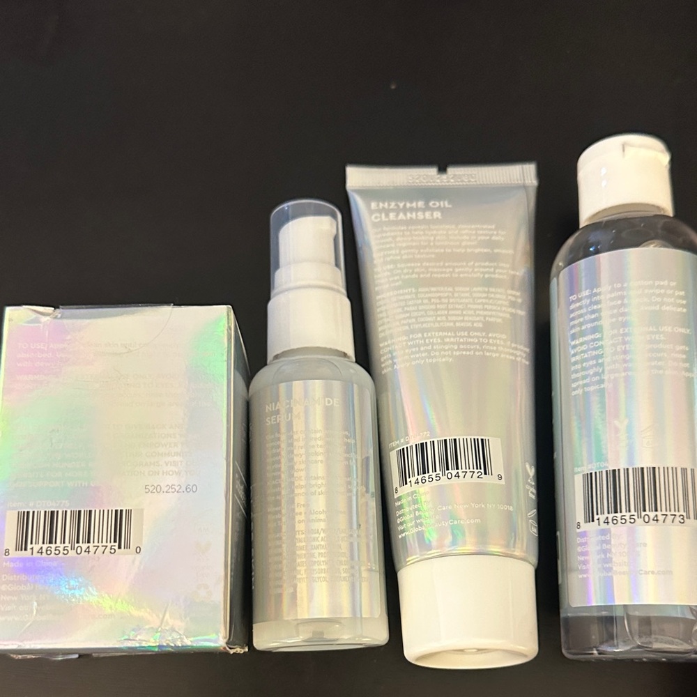 Global Beauty Care Glass Skin Glow Skincare Set Bundle serum oil cleanser + more - Picture 2 of 2